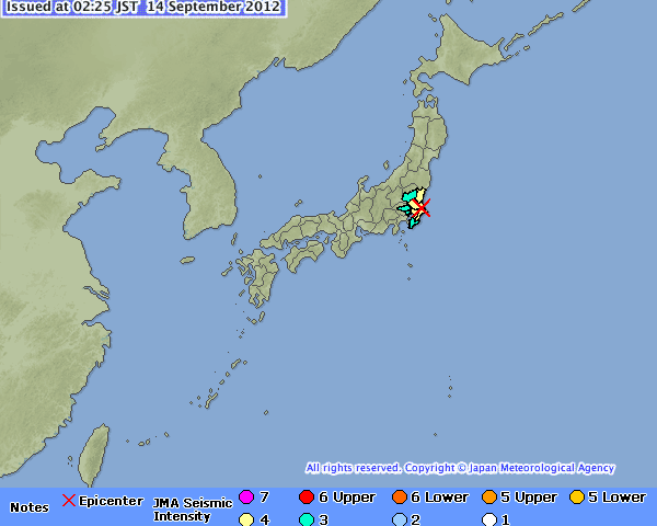 Earthquake in Tokyo